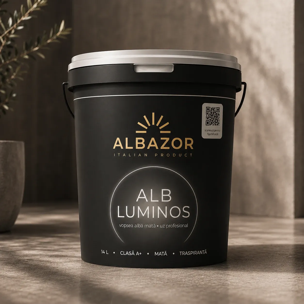 Găleată ALB LUMINOS — ALBAZOR